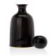 Ceramic set of cups with carafe and tray KENDI black