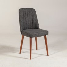 Chair VINA 85x46 cm anthracite/brown