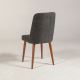 Chair VINA 85x46 cm anthracite/brown