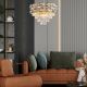 Chandelier on a chain LUXURIA 9xE14/40W/230V gold