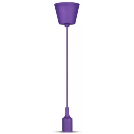 Chandelier on a string 1xE27/60W/230V purple