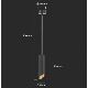 Chandelier on a string 1xGU10/35W/230V 30 cm black