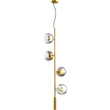 Chandelier on a string 4xE27/10W/230V gold