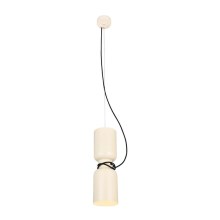 Chandelier on a string ABEL 2xE27/11W/230V d. 13 cm cream