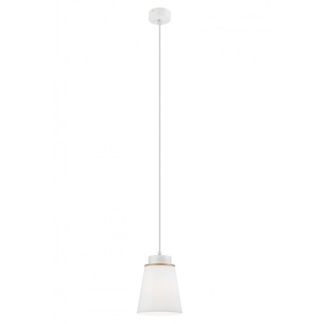 Chandelier on a string AGUSTINO 1xE27/60W/230V white/beech
