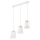 Chandelier on a string AGUSTINO 3xE27/60W/230V white/beech
