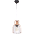 Chandelier on a string ARIA 1xE27/60W/230V copper