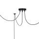 Chandelier on a string ASSAM 3xE27/60W/230V black