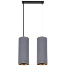 Chandelier on a string AVALO 2xE27/60W/230V grey