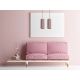 Chandelier on a string AVALO 2xE27/60W/230V pink/copper