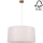 Chandelier on a string BENITA 1xE27/40W/230V creamy/oak – FSC certified