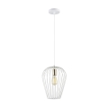 Chandelier on a string BLANCHE 1xE27/11W/230V white