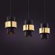 Chandelier on a string CALISTO 3xE27/15W/230V gold/black
