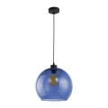 Chandelier on a string CUBUS 1xE27/60W/230V blue