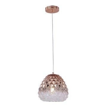 Chandelier on a string DIAMOND 1xE27/11W/230V rose gold