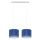 Chandelier on a string FIELD 2xE27/60W/230V blue