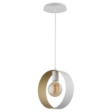 Chandelier on a string HAPPY 1xE27/60W/230V white/gold