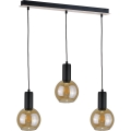 Chandelier on a string JANTAR WOOD 3xE27/60W/230V