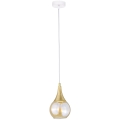 Chandelier on a string LACRIMA WHITE 1xE27/60W/230V