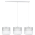 Chandelier on a string LIMA 3xE27/60W/230V silver/white