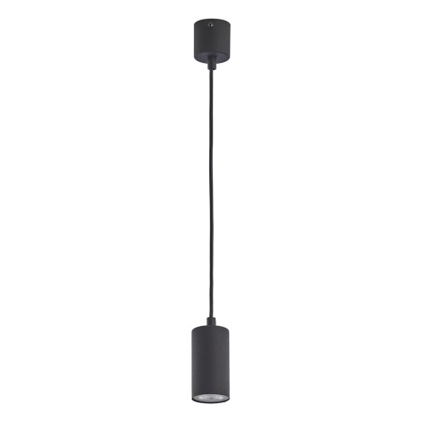 Chandelier on a string LOGAN BLACK 1xGU10/10W/230V