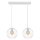 Chandelier on a string MERCURE 2xE27/60W/230V white