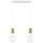 Chandelier on a string MIROS 2xE27/60W/230V white/golden