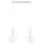 Chandelier on a string MIROS 2xE27/60W/230V white