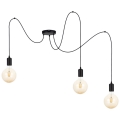 Chandelier on a string MIROS 3xE27/60W/230V black