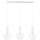 Chandelier on a string MIROS 3xE27/60W/230V white