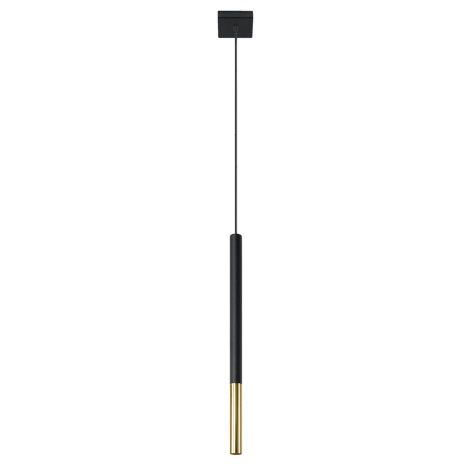 Chandelier on a string MOSAIC 1xG9/12W/230V black/golden