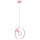 Chandelier on a string NEXO 1xE27/40W/230V pink