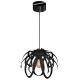 Chandelier on a string ORCHID 1xE27/60W/230V black