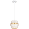 Chandelier on a string PARIS 1xE27/60W/230V white/gold