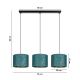 Chandelier on a string REZO 3xE27/60W/230V turquoise