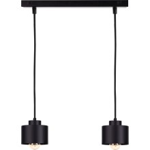 Chandelier on a string SIMPLY BLACK 2xE27/60W/230V