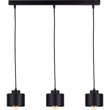 Chandelier on a string SIMPLY BLACK 3xE27/60W/230V