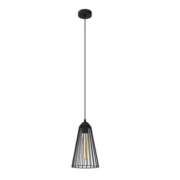 Chandelier on a string TORRI 1xE27/15W/230V d. 16 cm black