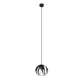 Chandelier on a string TULOS 1xE27/60W/230V black