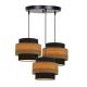 Chandelier on a string TWIN 3xE27/40W/230V brown/black