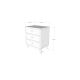 Chest of drawers LIZA 68x50 white/brown