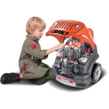 Children's car repair shop orange/grey