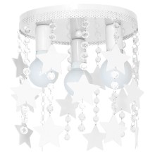 Children's ceiling light ELZA stars 3xE27/60W/230V white
