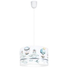 Children's chandelier PIKKI 1xE27/60W/230V blue