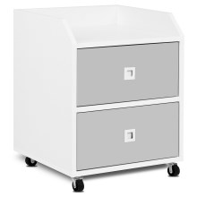 Children's storage container MIRUM 54,2x42,4 cm white/grey