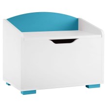 Children's storage container PABIS 50x60 cm white/blue