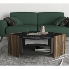 Coffee table MARBEL 40x75 cm brown/black