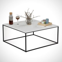 Coffee table ROYAL 43x75 cm black/white