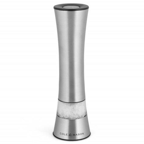 Cole&Mason - Electric grinder for salt or pepper BURFORD 4xAAA 18 cm chrome