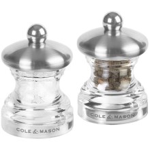 Cole&Mason - Set of salt and pepper grinders BUTTON 2 pcs 6,5 cm
